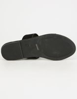 BAMBOO Double Strap Black Sandals