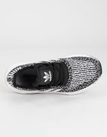 ADIDAS Swift Run Boys Black & White Shoes