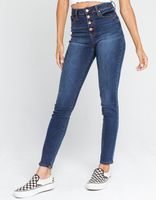 RSQ Exposed Button Super High Rise Jeggings