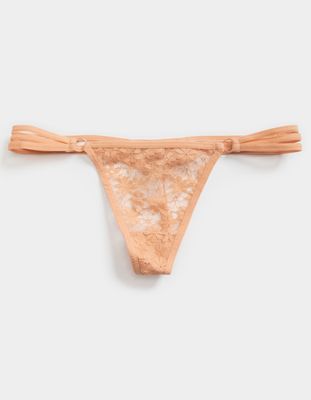 FULL TILT Strappy Side Lace Cafe Thong