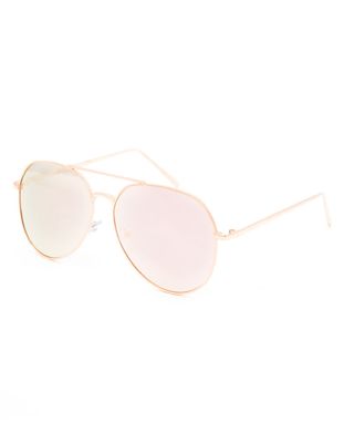 FULL TILT Escape Gold Aviator Sunglasses