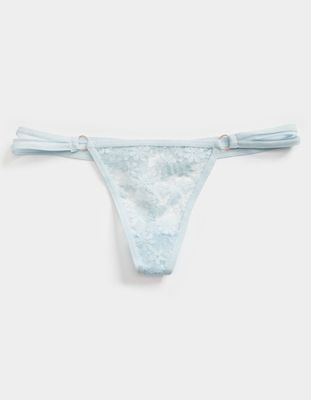 FULL TILT Strappy Side Lace Ice Blue Thong