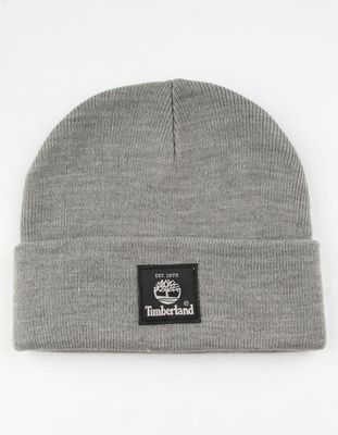 TIMBERLAND Short Watch Cap Gray Beanie