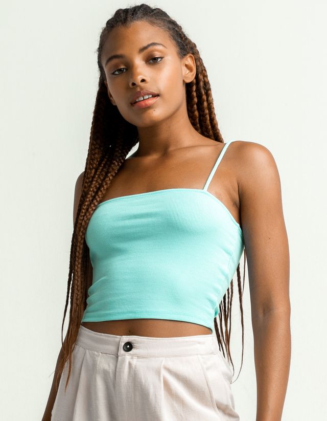 TILLYS V-Neck Rib Cami - MINT