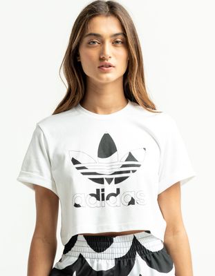 ADIDAS Marimekko Black & White Crop Tee