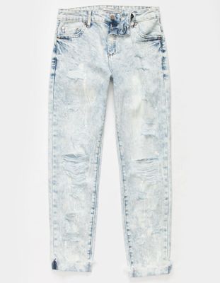 TRACTR Weekender High Rise Destructed Girls Jeans