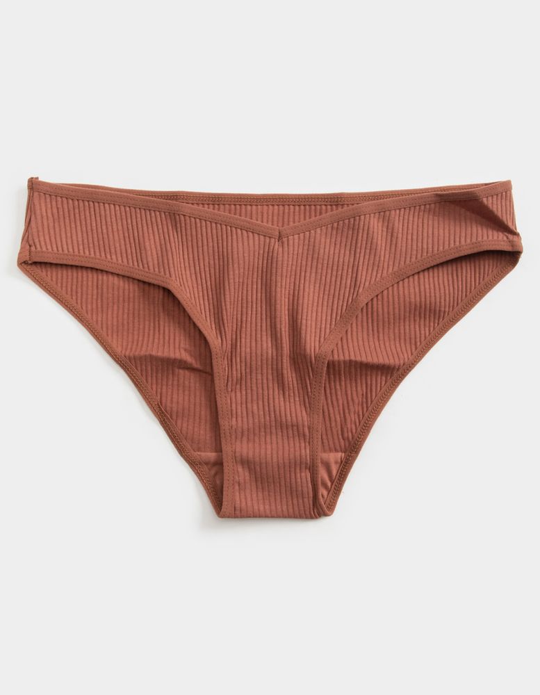 FULL TILT Ribbed Mahogony Panties