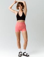 FREE PEOPLE FP Movement Good Karma Coral Running Shorts