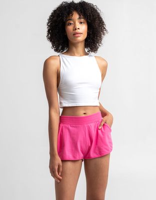 FREE PEOPLE Get Set Pink Shorts