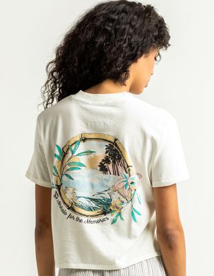 VOLCOM Pocket Dial Off White Crop Tee