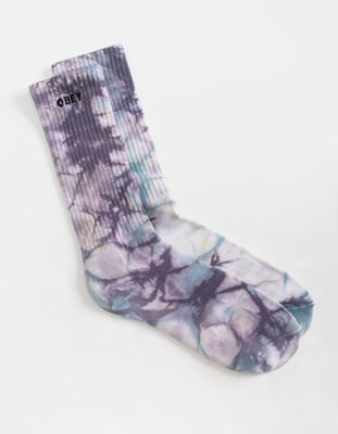 OBEY Mountain Tie-Dye Crew Socks