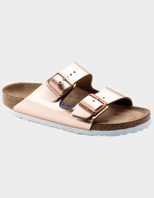 BIRKENSTOCK Arizona Soft Footbed Metallic Copper Sandals