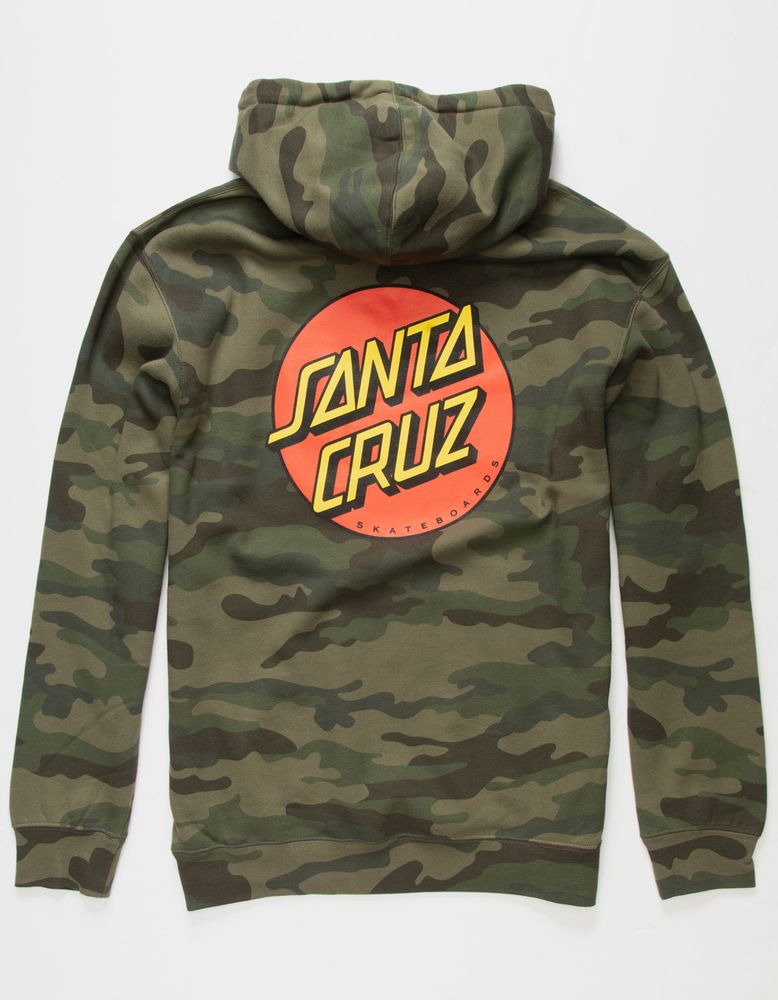 SANTA CRUZ Classic Dot Camo Green Hoodie