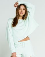 FULL TILT Balloon Sleeve Mint Sweatshirt