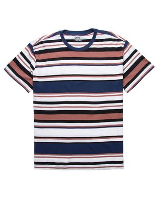 RSQ Oversized Striped Red & Blue T-Shirt