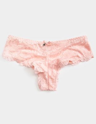 FULL TILT All Over Lace Dusty Pink Cheeky Panty
