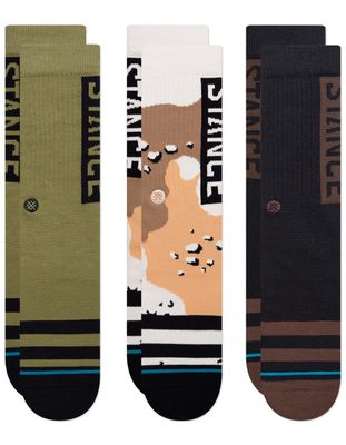 STANCE 3 Pack The OG Crew Socks