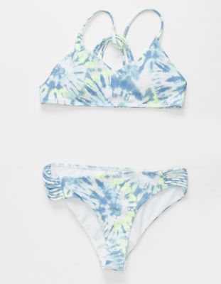 FULL TILT Strappy Blue Combo Girls Bikini Set