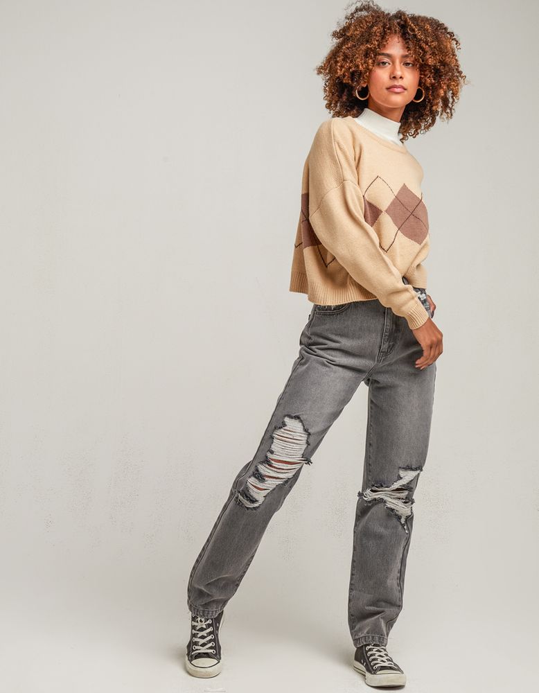 Reese Criss Cross Waist 90s Skinny Jeans