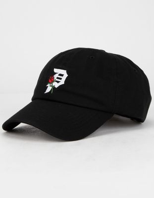 PRIMITIVE P Rosebud Black Strapback Hat