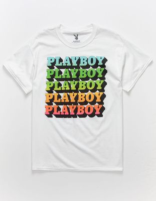 PLAYBOY Neon Repeat Logo T-Shirt