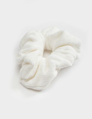 FULL TILT White Towel Scrunchie