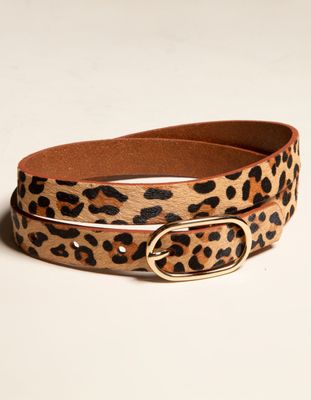 Leopard Print Belt