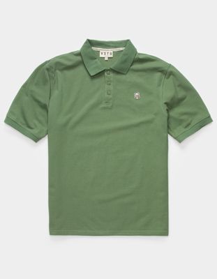VSTR Solid Green Polo Shirt