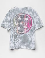 MAUI AND SONS Tie Dye Girls Boyfriend Tee