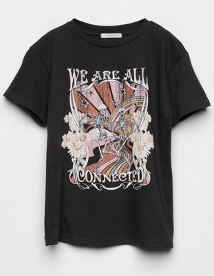 FULL TILT Connect Skeleton Girls Oversized Tee