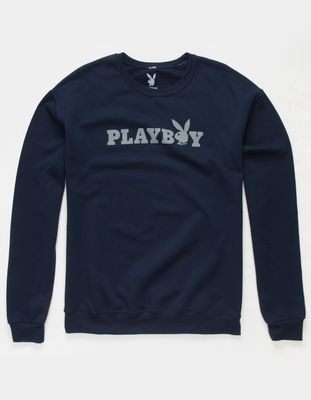 PLAYBOY Navy Crew Neck Sweatshirt