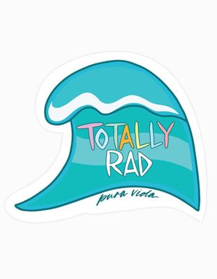 PURA VIDA Totally Rad Sticker