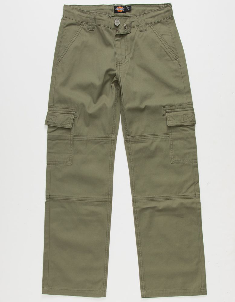 DICKIES Relaxed Boys Olive Cargo Pocket Pants