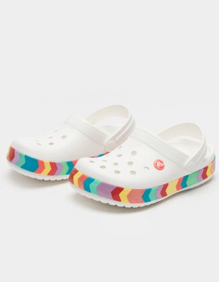 CROCS Crocband Chevron Beaded Girls Clogs