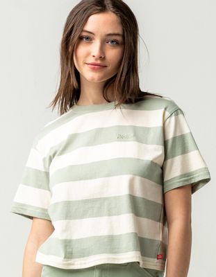 DICKIES Rugby Stripe Crop Tee