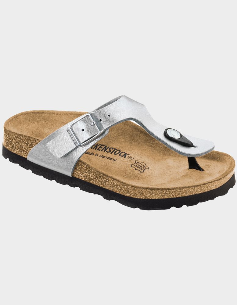 BIRKENSTOCK Gizeh Girls Silver Sandals