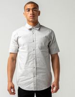 RSQ Solid Light Gray Button Up Shirt