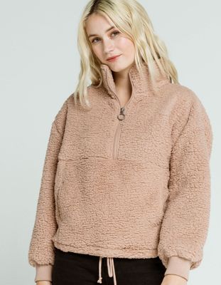 BILLABONG Time Off Dusty Pink Sherpa Jacket