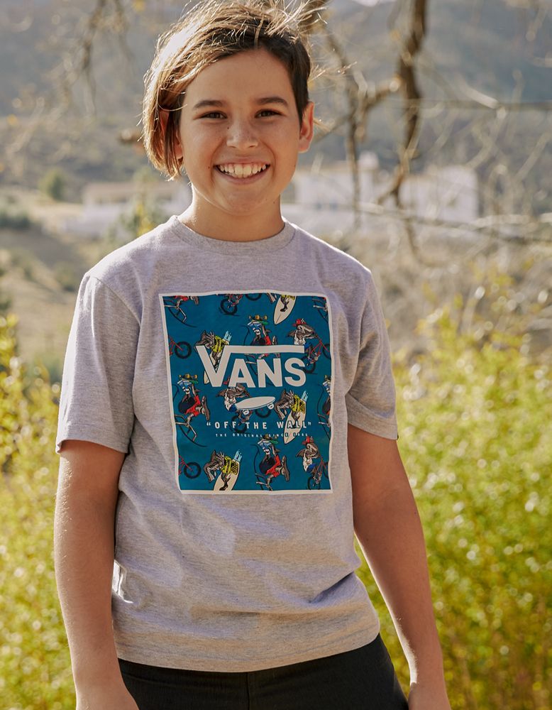 VANS Sharks Print Box Boys T-Shirt