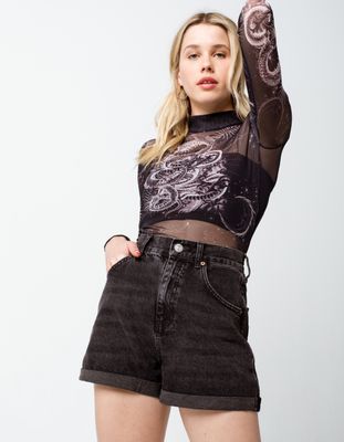 BDG Urban Outfitters Rolled Hem Mom Shorts