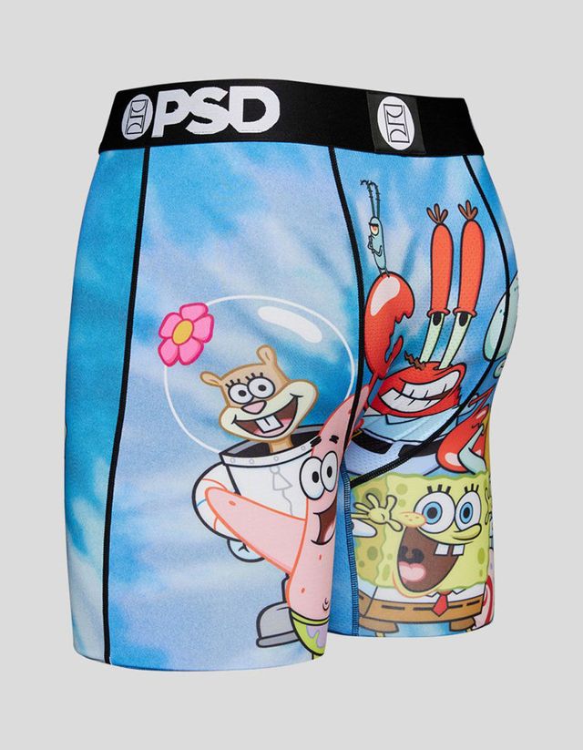 PSD x Spongebob Squarepants Black & Yellow Tie Dye Boyshort Underwear