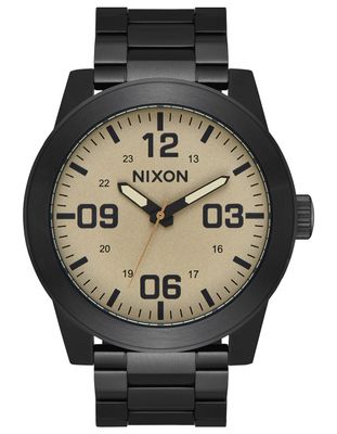 NIXON Corporal SS Black & Khaki Watch