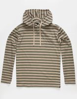 RSQ Striped Khaki Hooded T- Shirt