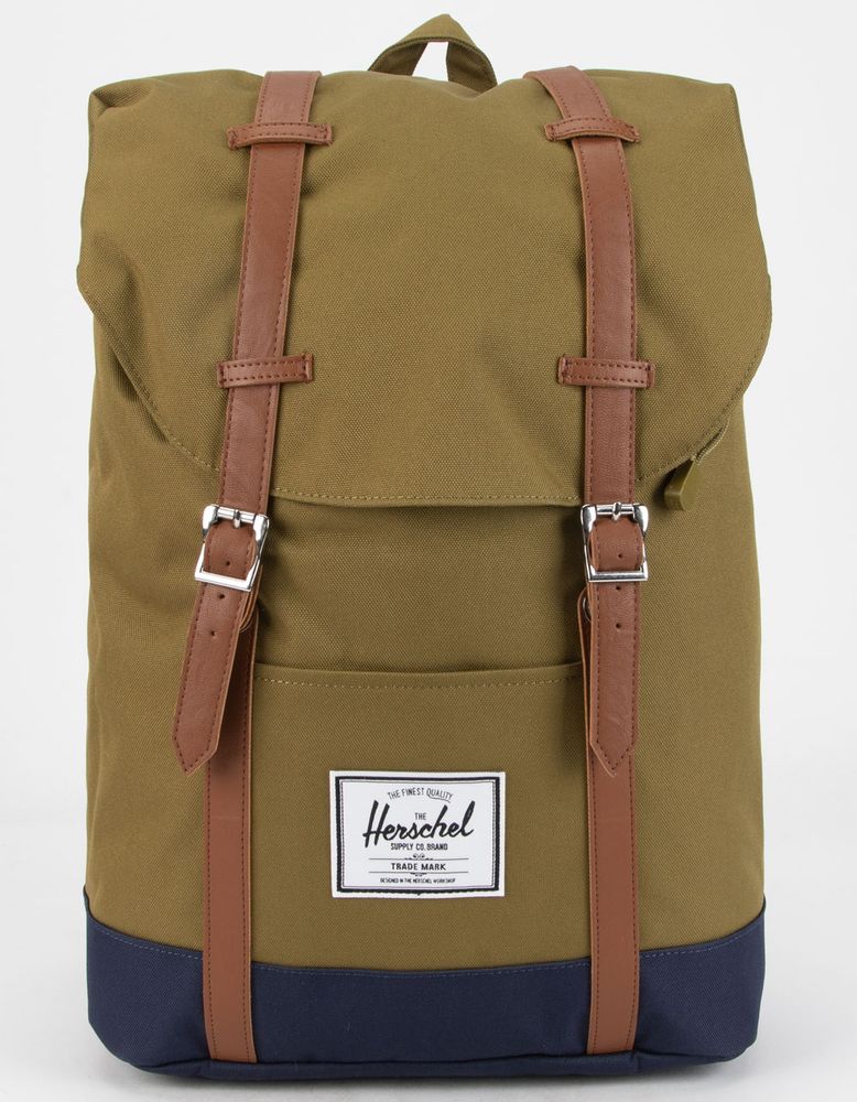 HERSCHEL SUPPLY CO. Retreat Khaki & Peacoat Backpack