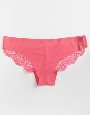 FULL TILT Lasercut Hot Pink Lace Back Boyshorts