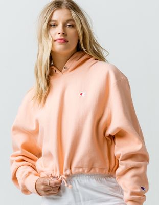 CHAMPION Reverse Weave Cinch Bottom Crop Hoodie