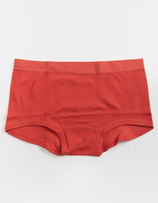 FULL TILT Seamless Rib Red Boyshorts