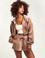 RSQ Brown Velour Shorts