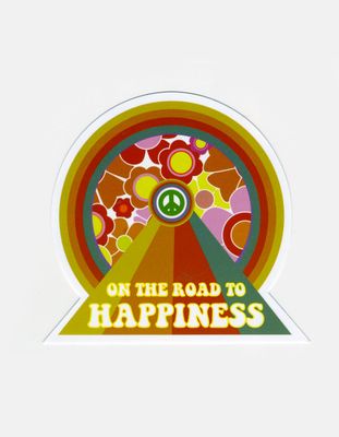 PURA VIDA On The Road To Happiness Sticker