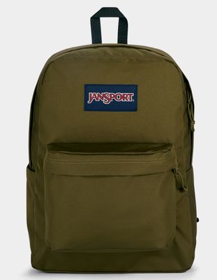 JANSPORT SuperBreak Plus Army Green Backpack